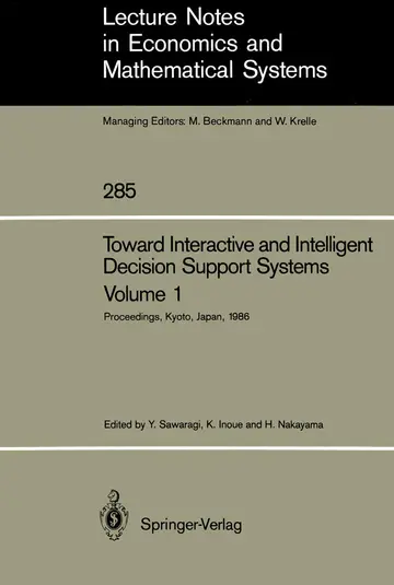 Cover of Toward Interactive and Intelligent Decision Support Systems