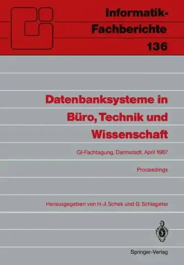 Cover of Datenbanksysteme in Büro, Technik Und Wissenschaft