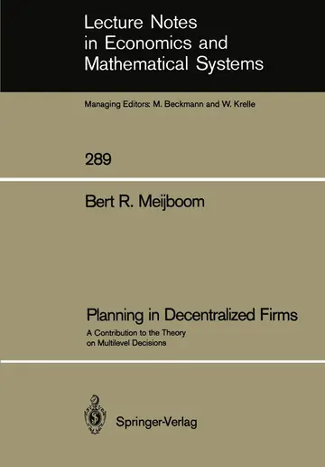 Cover of Planning in Decentralized Firms