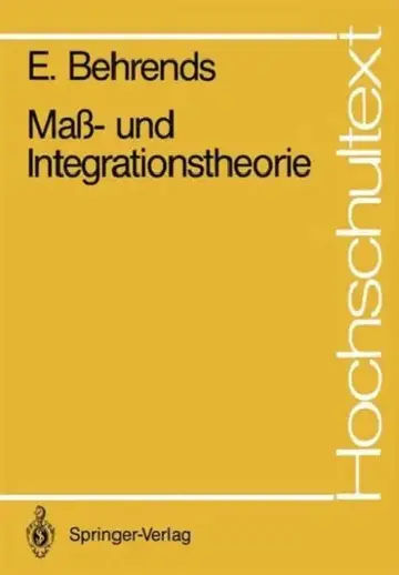 Cover of Maß- Und Integrationstheorie