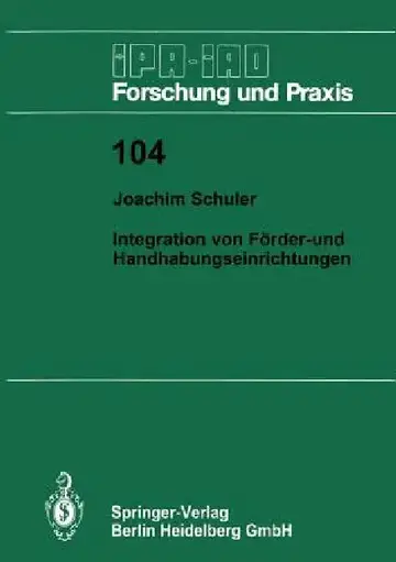 Cover of Integration Von Förder- Und Handhabungseinrichtungen