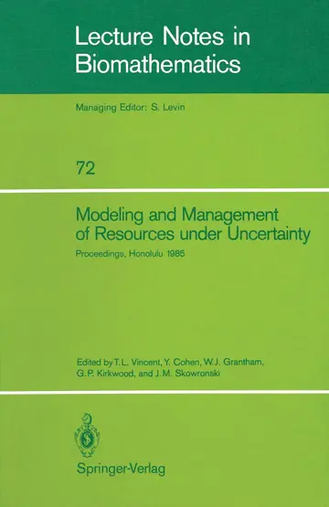 Cover of Modeling and Management of Resources under Uncertainty