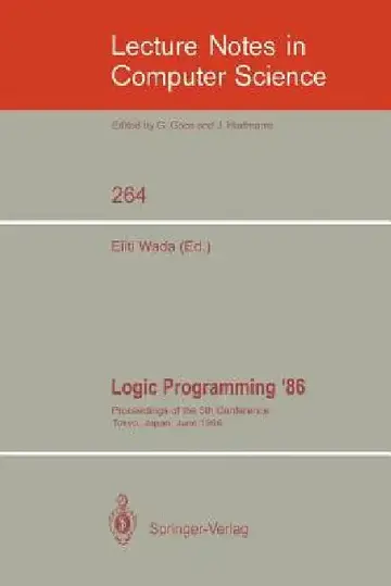 Cover of Logic Programming '86