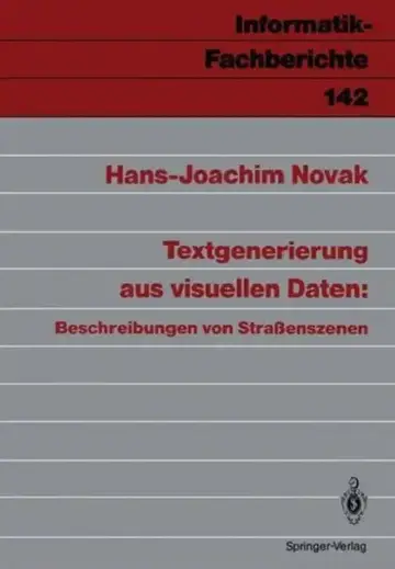 Cover of Textgenerierung Aus Visuellen Daten