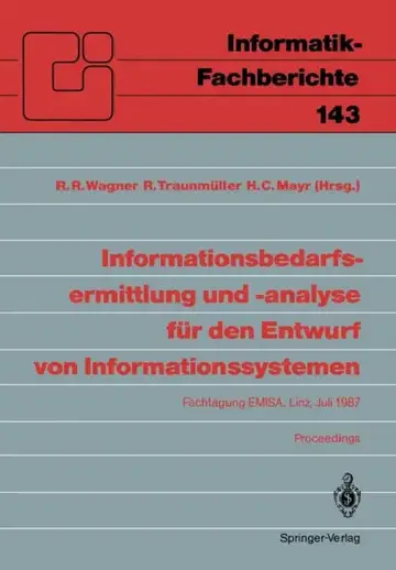 Cover of Informationsbedarfsermittlung Und -Analyse Für Den Entwurf Von Informationssystemen