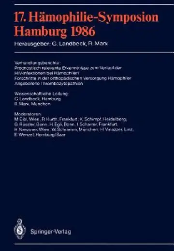 Cover of 17. Hämophilie-Symposion