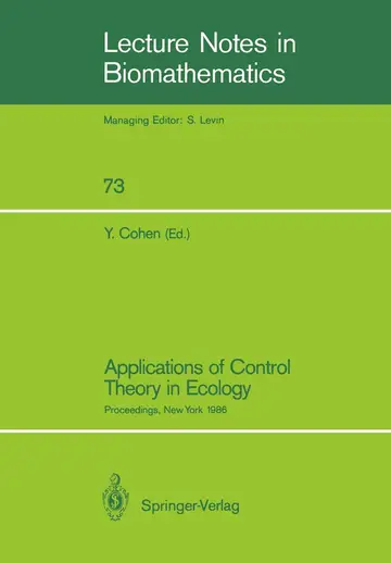 Cover of Applications of Control Theory in Ecology