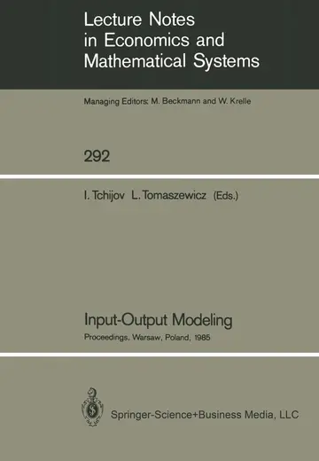 Cover of Input-Output Modeling