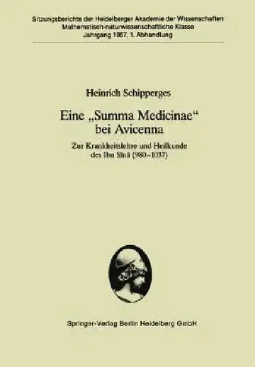 Cover of Eine "Summa Medicinae" Bei Avicenna