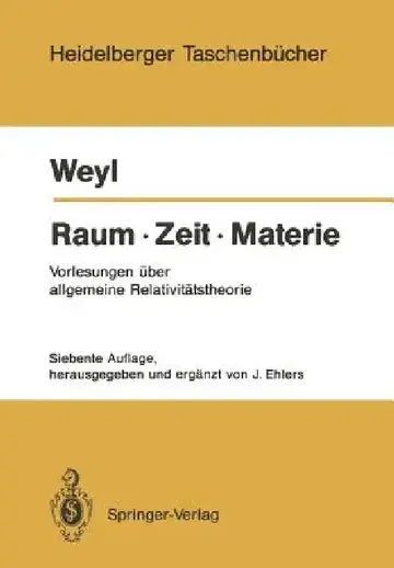 Cover of Raum - Zeit - Materie
