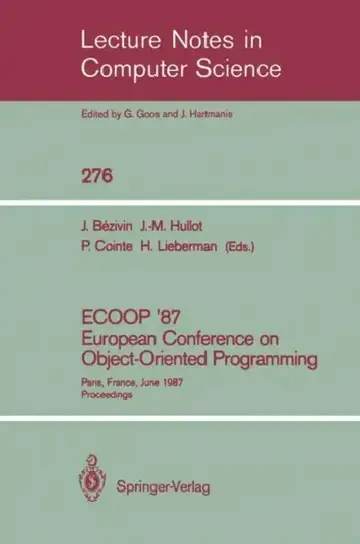 Cover of Ecoop '87. European Conference on Object-Oriented Programming
