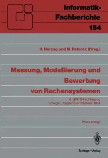 Cover of Messung, Modellierung Und Bewertung Von Rechensystemen