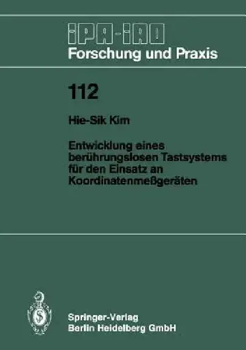 Cover of Entwicklung Eines Berührungslosen Tastsystems Für Den Einsatz an Koordinatenmeßgeräten