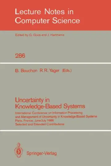 Cover of Uncertainty in Knowledge-Based Systems