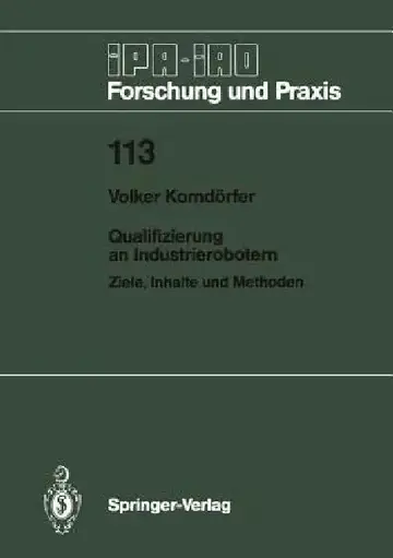 Cover of Qualifizierung an Industrierobotern