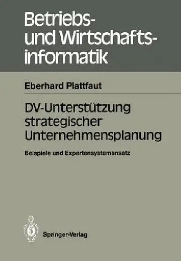 Cover of DV-Unterstützung Strategischer Unternehmensplanung