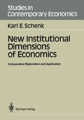 Cover of New Institutional Dimensions of Economics