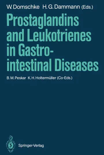 Cover of Prostaglandins and Leukotrienes in Gastrointestinal Diseases