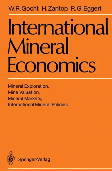 Cover of International Mineral Economics
