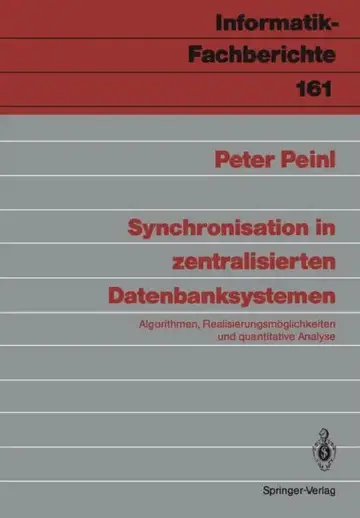 Cover of Synchronisation in Zentralisierten Datenbanksystemen