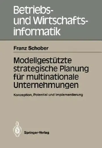 Cover of Modellgestützte Strategische Planung Für Multinationale Unternehmungen