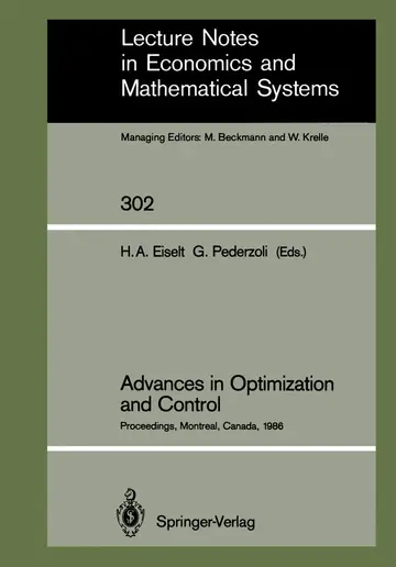 Cover of Advances in Optimization and Control