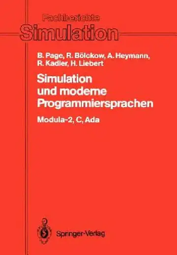 Cover of Simulation Und Moderne Programmiersprachen