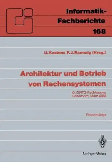 Cover of Architektur Und Betrieb Von Rechensystemen