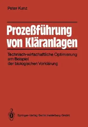 Cover of Prozeßführung Von Kläranlagen