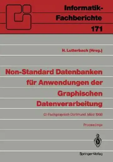 Cover of Non-Standard Datenbanken Für Anwendungen Der Graphischen Datenverarbeitung