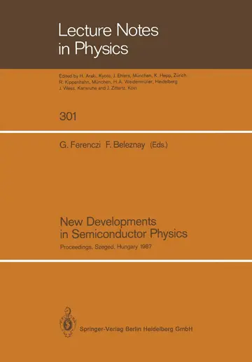 Cover of New Developments in Semiconductor Physics