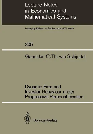 Cover of Dynamic Firm and Investor Behaviour under Progressive Personal Taxation