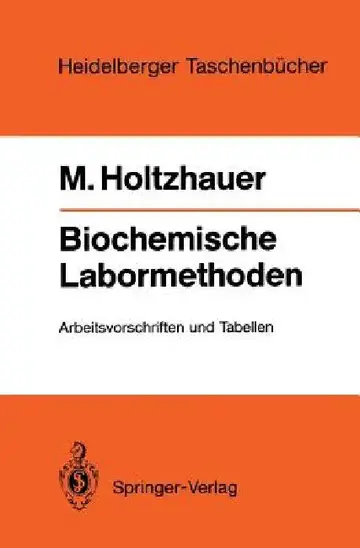 Cover of Biochemische Labormethoden