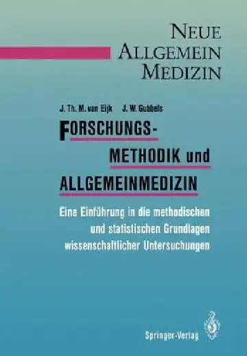 Cover of Forschungsmethodik Und Allgemeinmedizin