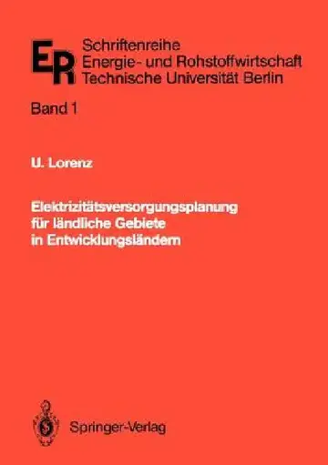 Cover of Elektrizitätsversorgungsplanung Für Ländliche Gebiete in Entwicklungsländern