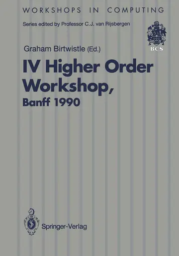 Cover of IV Higher Order Workshop, Banff 1990
