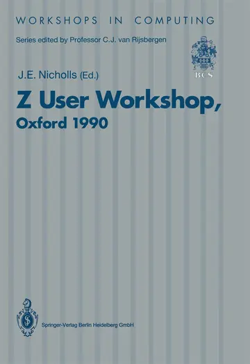 Cover of Z User Workshop, Oxford 1990