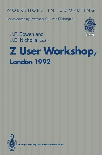 Cover of Z User Workshop, London 1992