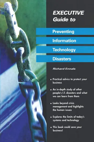 Cover of Executive Guide to Preventing Information Technology Disasters