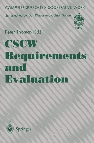 Cover of Cscw Requirements and Evaluation