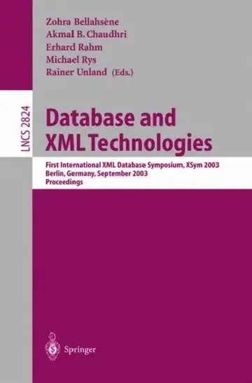 Cover of Database and XML Technologies