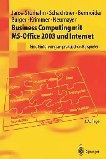 Cover of Business Computing Mit Ms-Office 2003 Und Internet