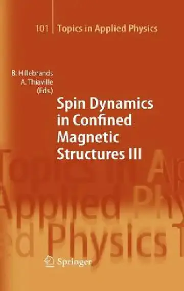 Cover of Spin Dynamics in Confined Magnetic Structures III