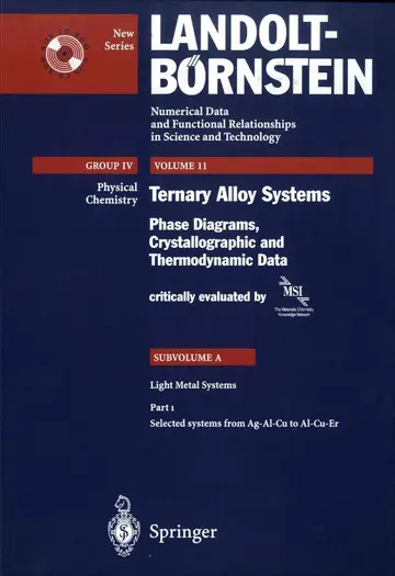 Cover of Selected Systems from Ag-al-cu to Al-cu-er