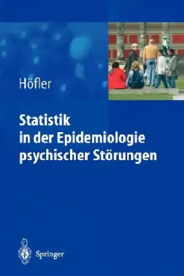 Cover of Statistik in Der Epidemiologie Psychischer Störungen