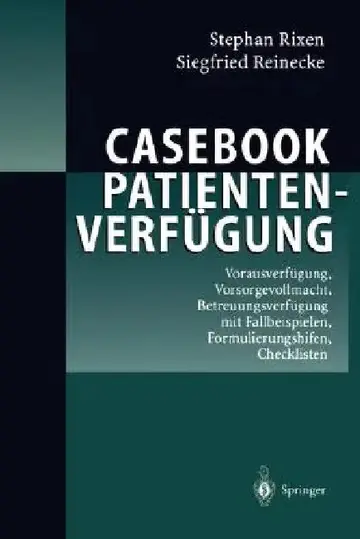 Cover of Casebook Patientenverfügung