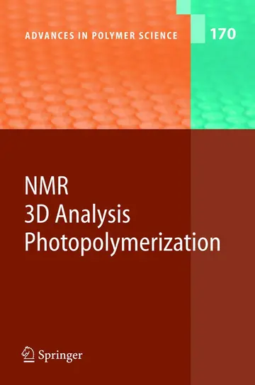 Cover of NMR · 3D Analysis · Photopolymerization