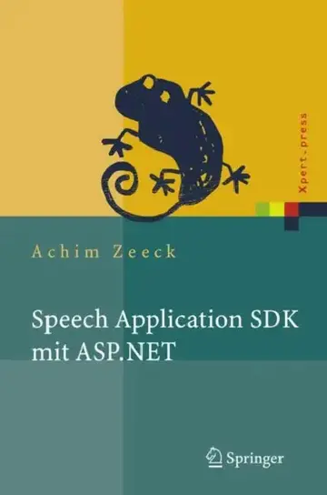 Cover of Speech Application SDK Mit ASP.NET