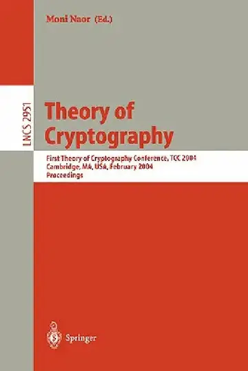 Cover of Theory of Cryptography