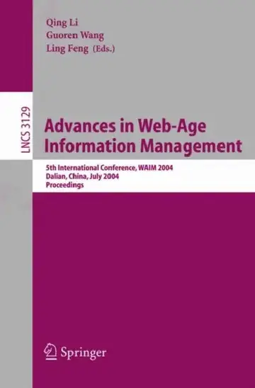 Cover of Advances in Web-Age Information Management